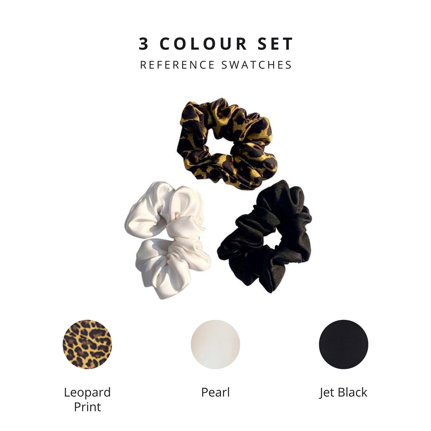 Mulberry Silk Scrunchies - Set of 3 - Ahé Naturals