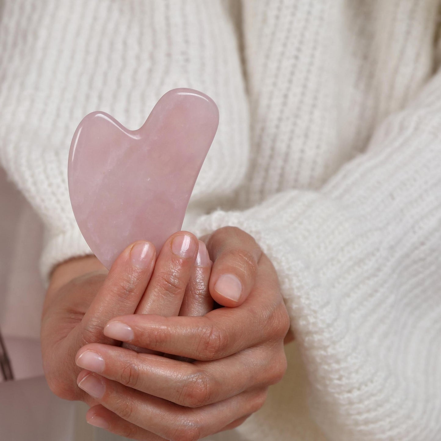 Rose Quartz Gua Sha - Ahé Naturals