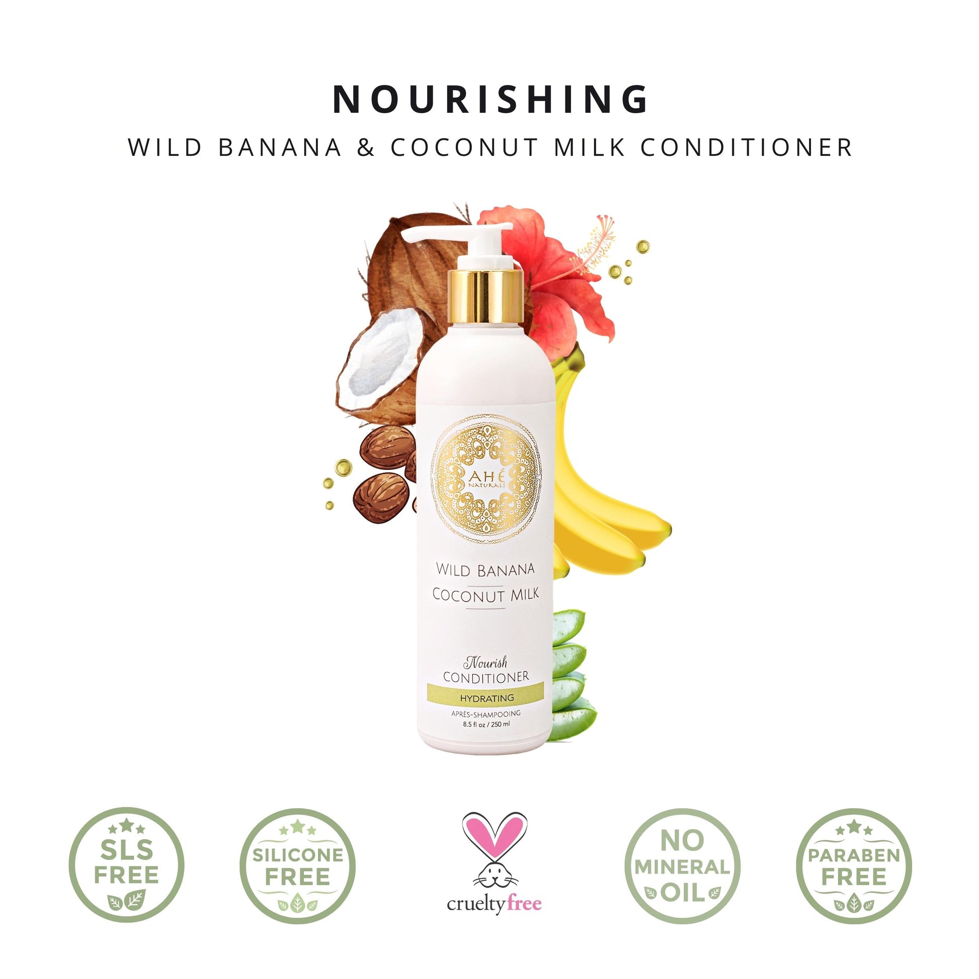 Wild Banana & Coconut Milk Conditioner - Ahé Naturals