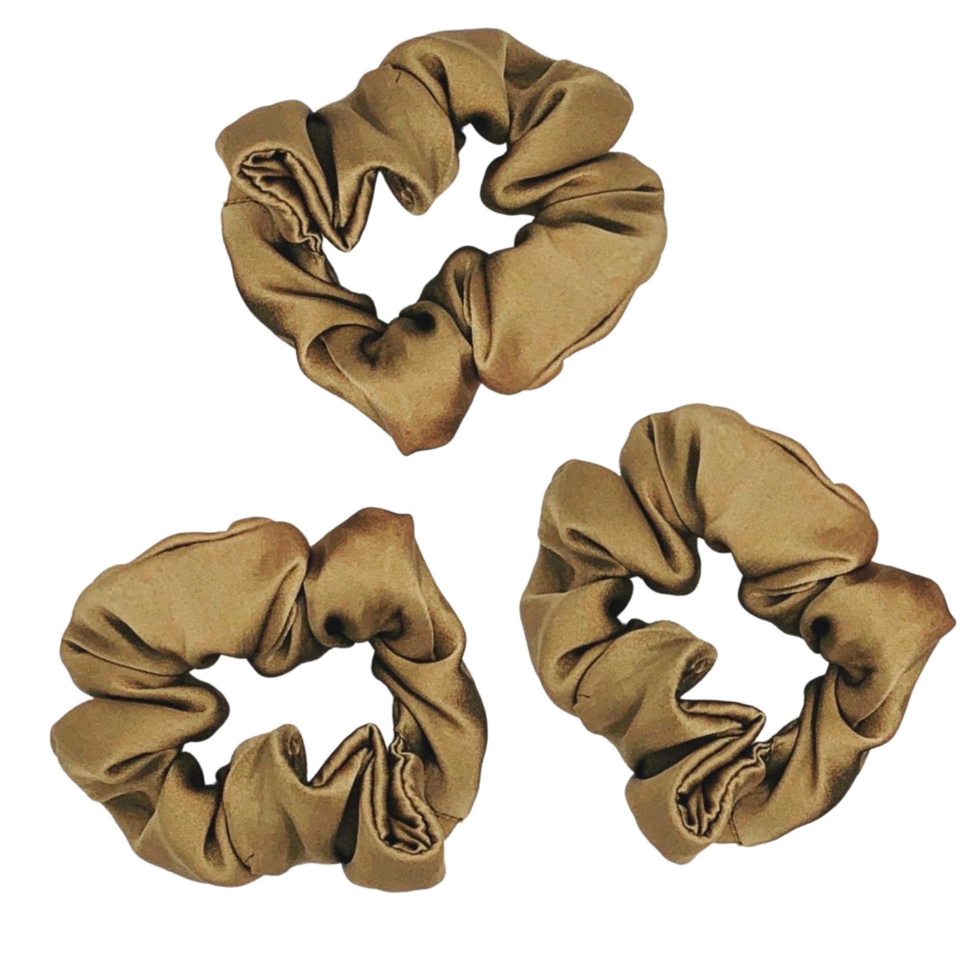 Mulberry Silk Scrunchies - Set of 3 - Ahé Naturals