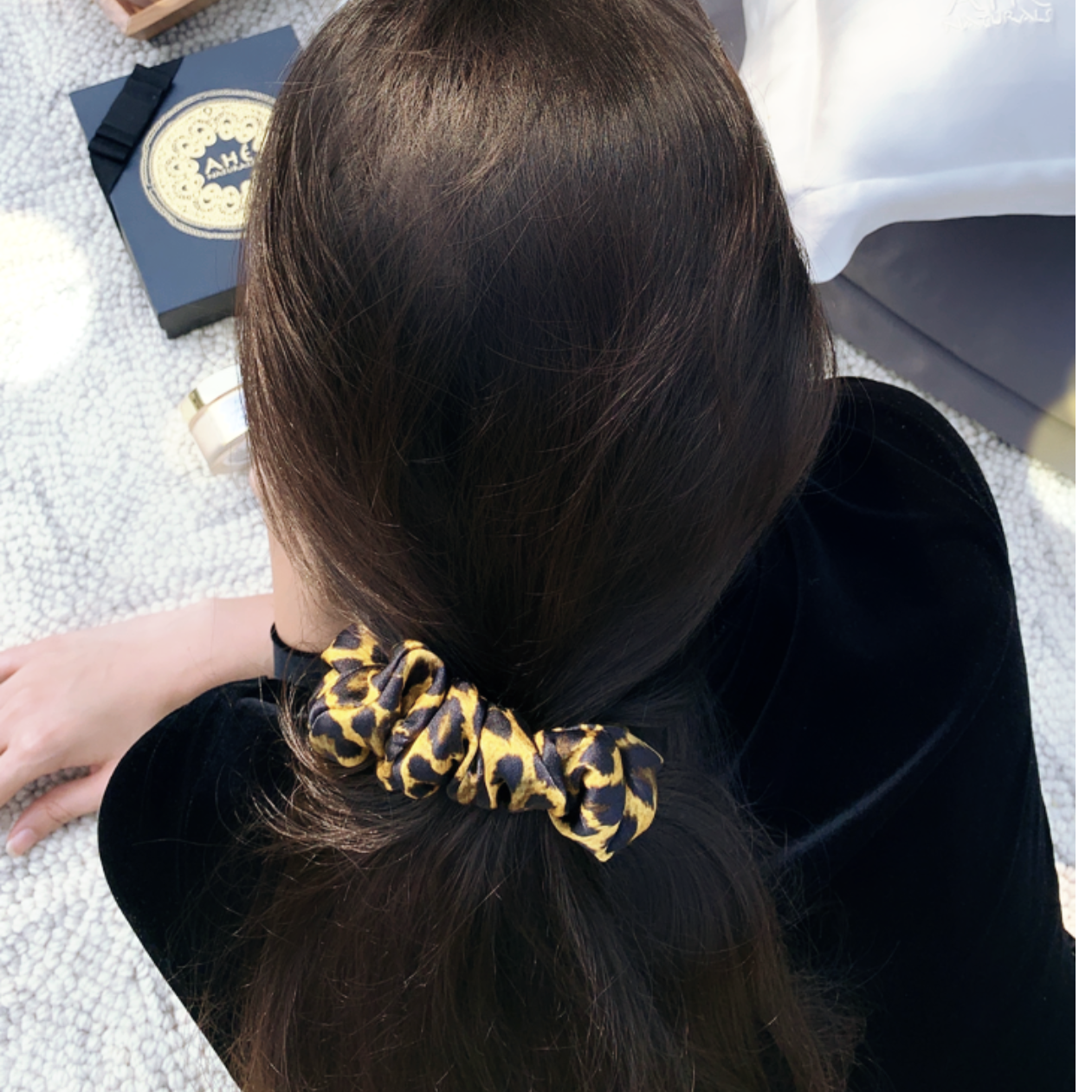 Mulberry Silk Scrunchies - Set of 3 - Ahé Naturals