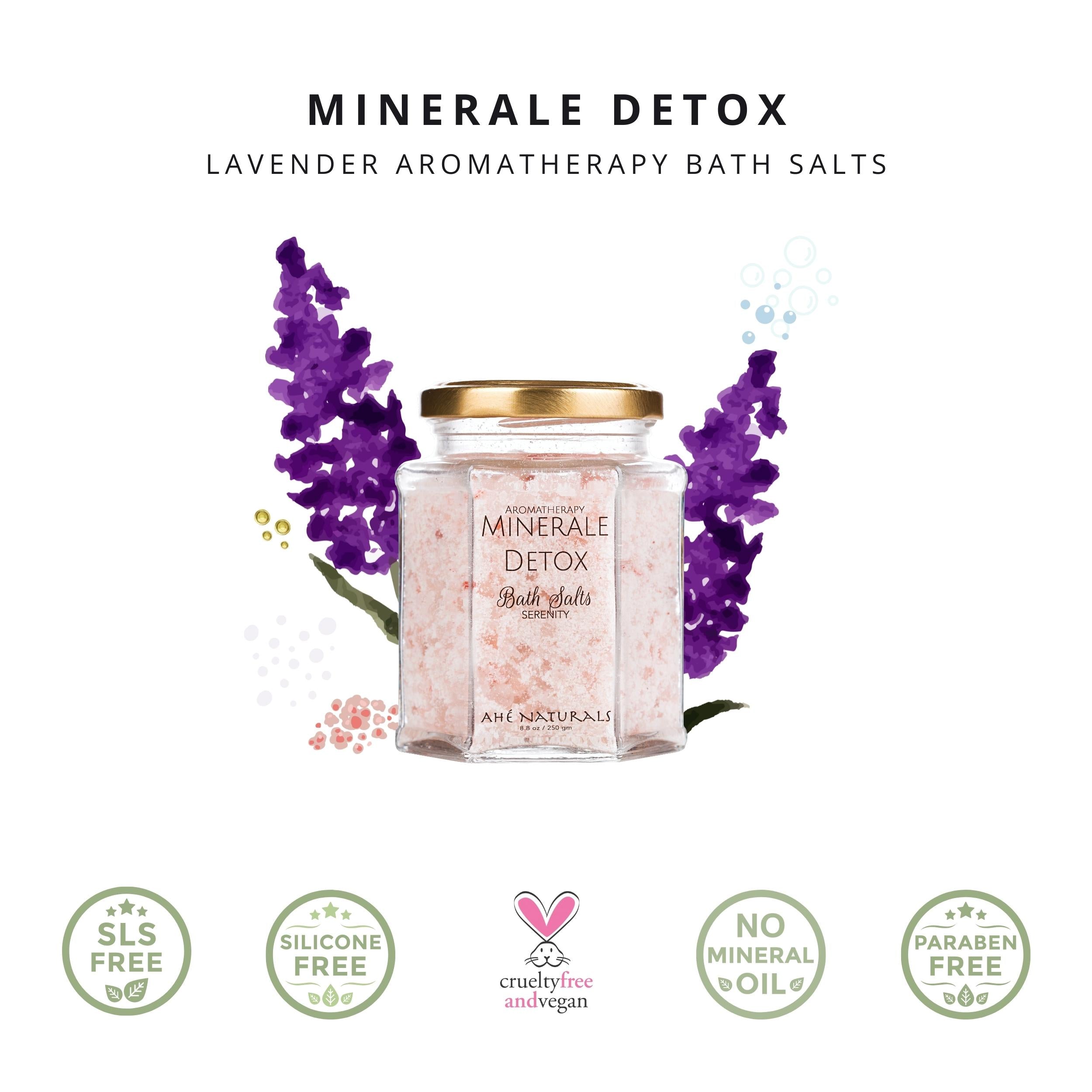 Minerale Detox Aromatherapy Bath Salts - Ahé Naturals