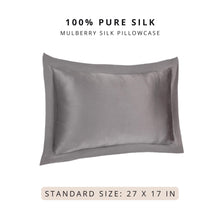 Load image into Gallery viewer, Mulberry Silk Pillowcase (Anti-Split-Ends) Storm Cloud - Ahé Naturals
