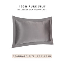 Load image into Gallery viewer, Mulberry Silk Pillowcase (Anti-Split-Ends) Jet Black - Ahé Naturals
