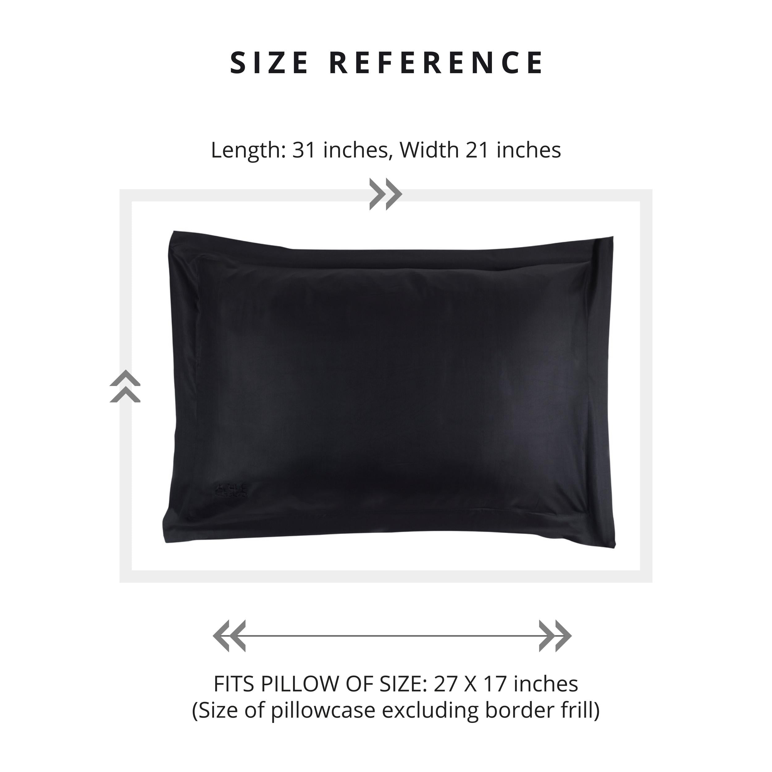 Mulberry Silk Pillowcase (Anti-Split-Ends) Jet Black - Ahé Naturals