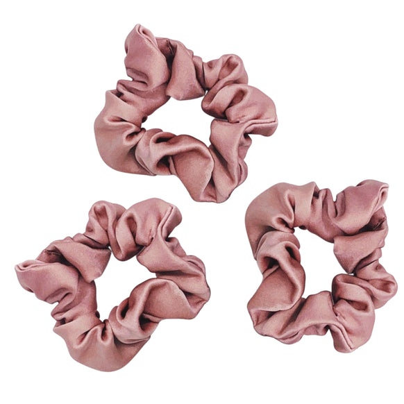 Mulberry Silk Scrunchies - Set of 3 - Ahé Naturals